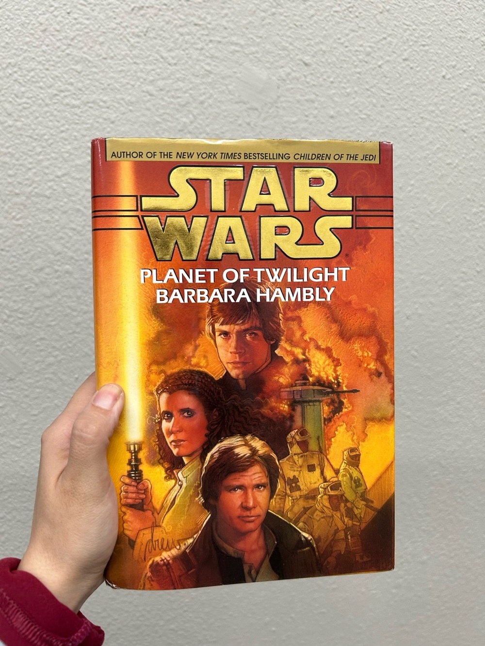 hardcover copy of the Star Wars Expanded Universe novel Planet of Twilight